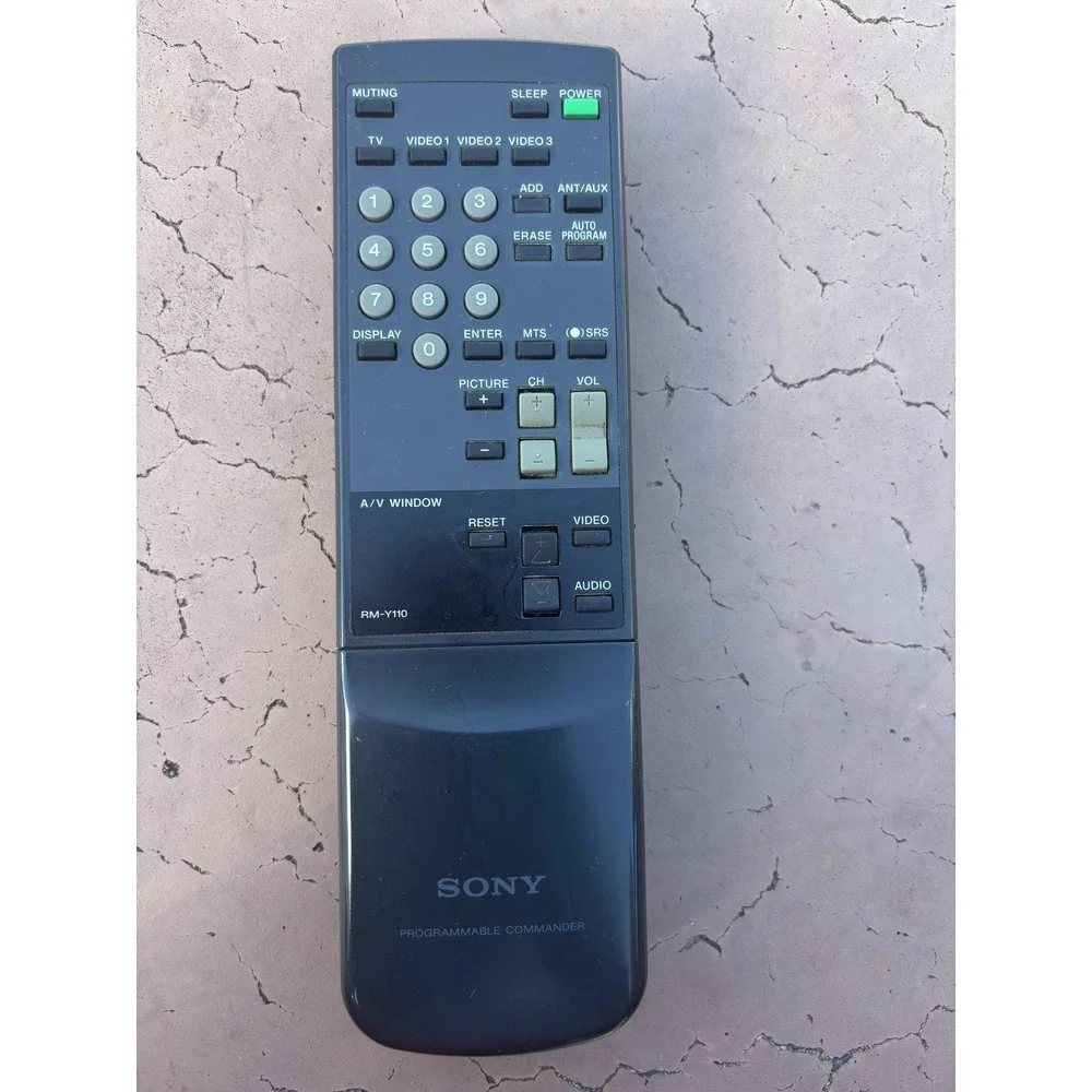 Sony RM-Y110 Programmable Commander Remote Control Black OEM Replacement Unit